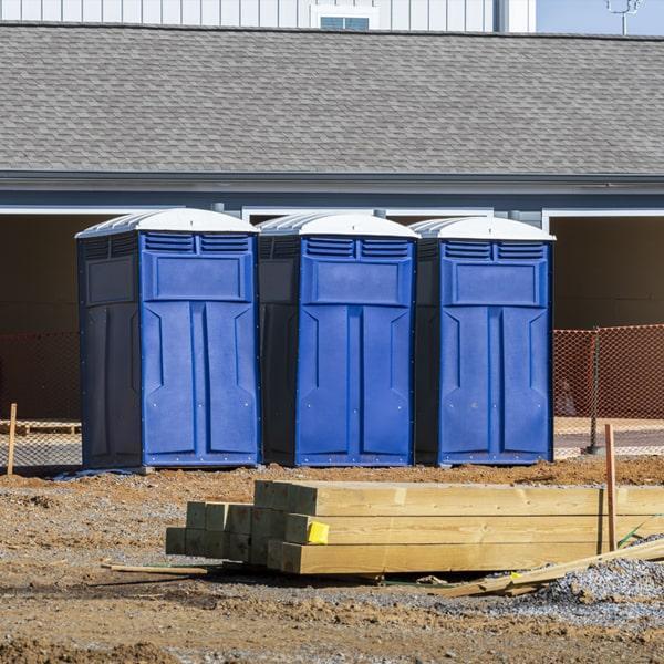 Heavy-duty construction site porta potty in Hinesville, Georgia